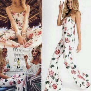 CUTE AS HECK FLORAL FLARE JUMPSUIT 🌸🤍